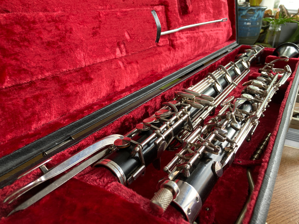 What's on Carlo's Bench? A Uebel Low C Bass Clarinet. – The Mighty Quinn  Brass and Winds