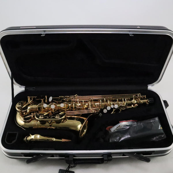 Antigua Winds Model AS3108LQ Intermediate Alto Saxophone in Classic Lacquer BRAND NEW- for sale at BrassAndWinds.com