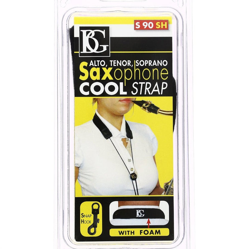 BG Model S90SH Soprano/Alto/Tenor Saxophone Strap with Snap Hook- for sale at BrassAndWinds.com