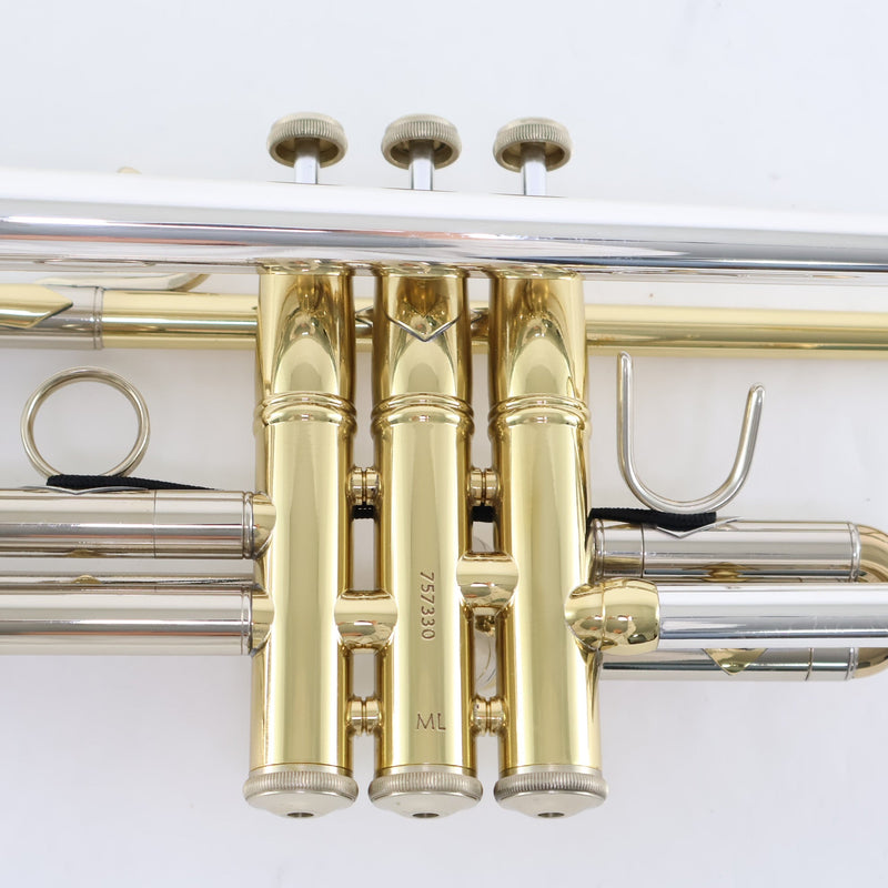 Bach Model 18037 Stradivarius Bb Trumpet with Sterling Silver Plus Bell SN 757330 SUPERB- for sale at BrassAndWinds.com