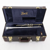 Bach Model 18037 Stradivarius Bb Trumpet with Sterling Silver Plus Bell SN 757330 SUPERB- for sale at BrassAndWinds.com