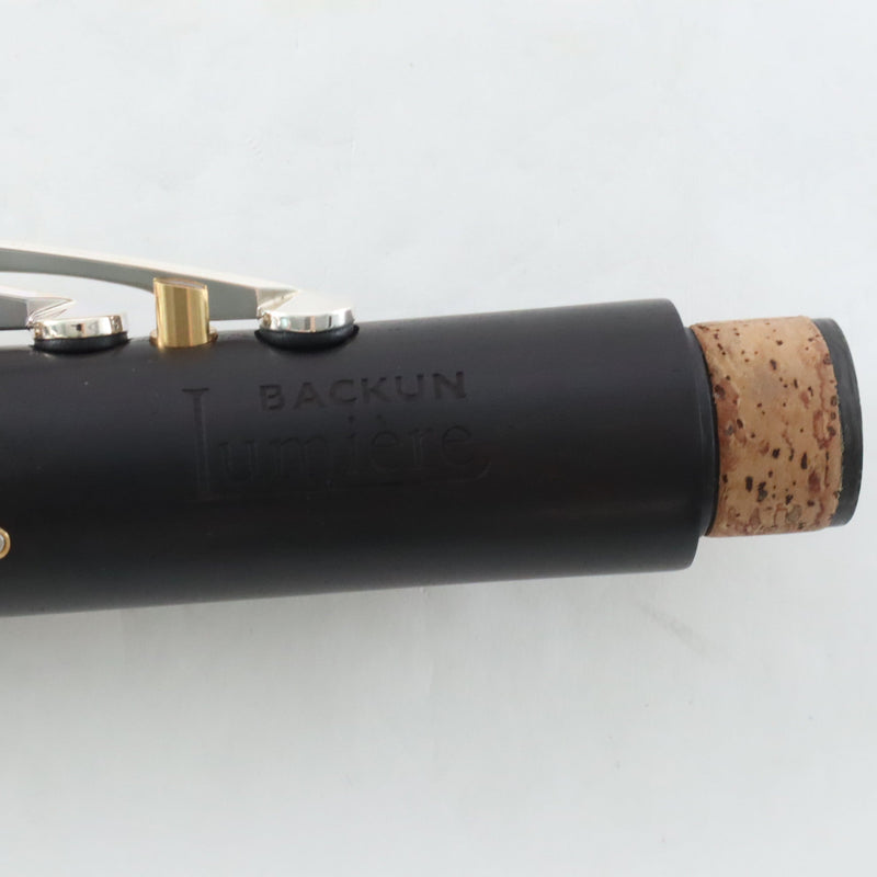 Backun 'Lumiere' Custom Grenadilla A Clarinet with Gold Posts / Silver Keys BRAND NEW- for sale at BrassAndWinds.com