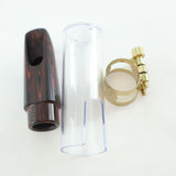 Berg Larsen 65/2 SMS Marbled Ebonite Soprano Saxophone Mouthpiece NEW OLD STOCK- for sale at BrassAndWinds.com