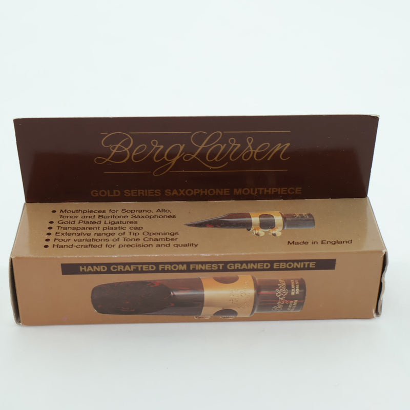 Berg Larsen 65/2 SMS Marbled Ebonite Soprano Saxophone Mouthpiece NEW OLD STOCK- for sale at BrassAndWinds.com