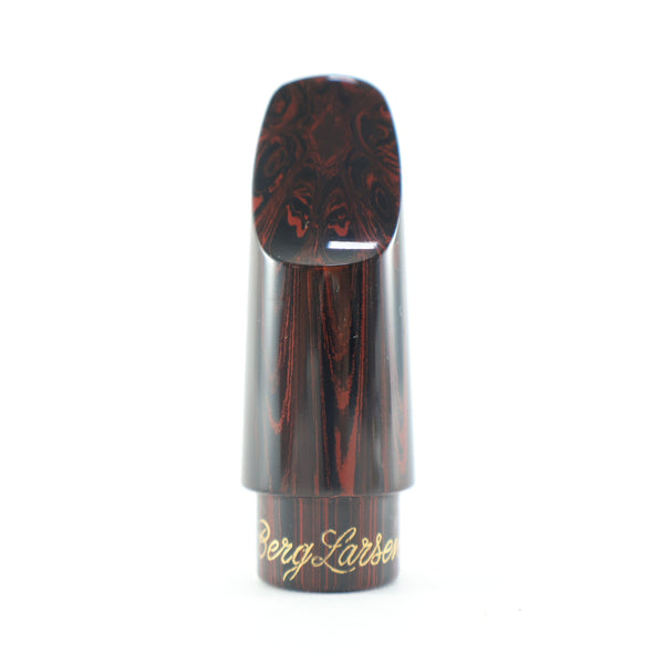 Berg Larsen 65/2 SMS Marbled Ebonite Soprano Saxophone Mouthpiece NEW OLD STOCK- for sale at BrassAndWinds.com