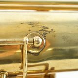 C.G. Conn 'Virtuoso Deluxe' Bass Saxophone SN 111421 GOLD PLATE, FULL PEARLS- for sale at BrassAndWinds.com