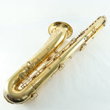 C.G. Conn 'Virtuoso Deluxe' Bass Saxophone SN 111421 GOLD PLATE, FULL PEARLS- for sale at BrassAndWinds.com