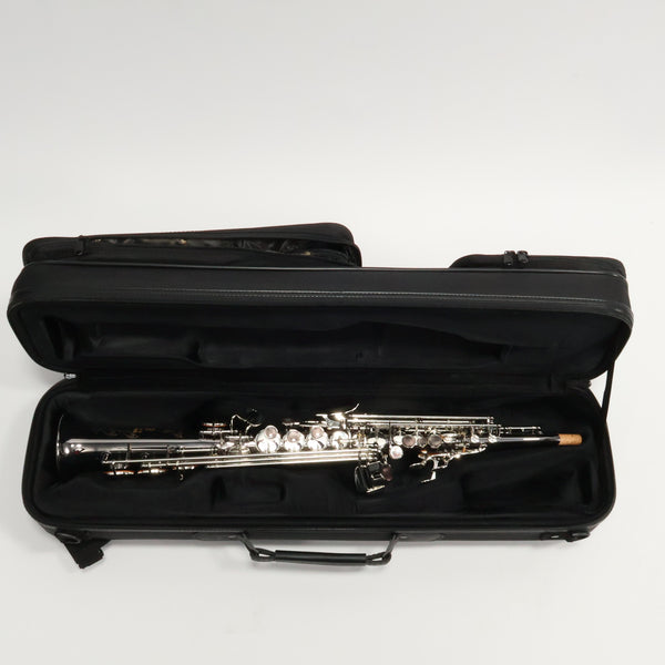 Eastman Model ESS642C-BS Soprano Saxophone Black Nickel Body SN 11531333 OPEN BOX- for sale at BrassAndWinds.com