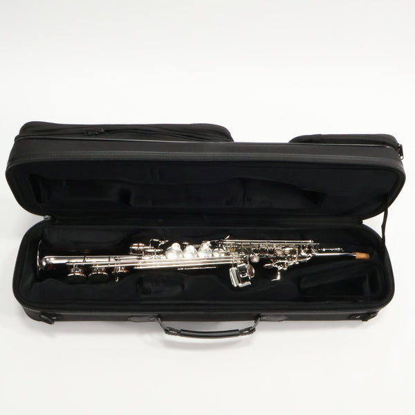 Eastman Model ESS642C-BS Soprano Saxophone Black Nickel Body SN 11532408 OPEN BOX- for sale at BrassAndWinds.com