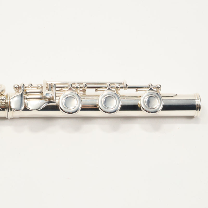 Emerson EF8B Advanced Solid Silver Flute with B Foot SN F96240 EXCELLENT- for sale at BrassAndWinds.com