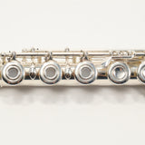 Emerson EF8B Advanced Solid Silver Flute with B Foot SN F96240 EXCELLENT- for sale at BrassAndWinds.com