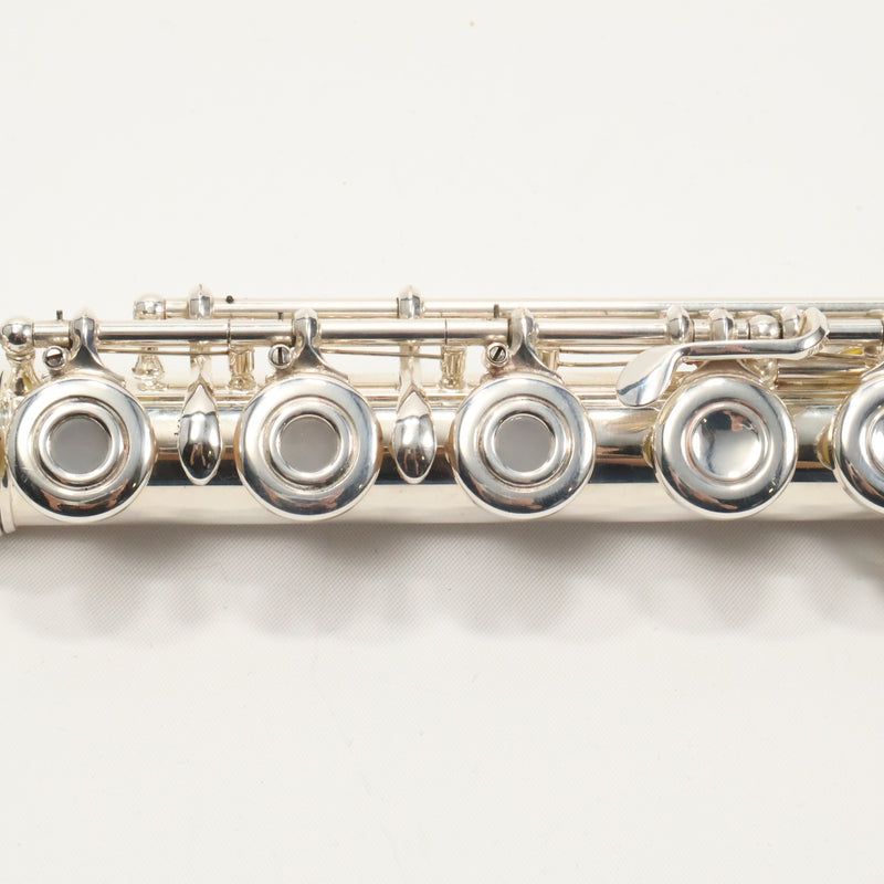 Emerson EF8B Advanced Solid Silver Flute with B Foot SN F96240 EXCELLENT- for sale at BrassAndWinds.com