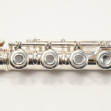 Emerson EF8B Advanced Solid Silver Flute with B Foot SN F96240 EXCELLENT- for sale at BrassAndWinds.com