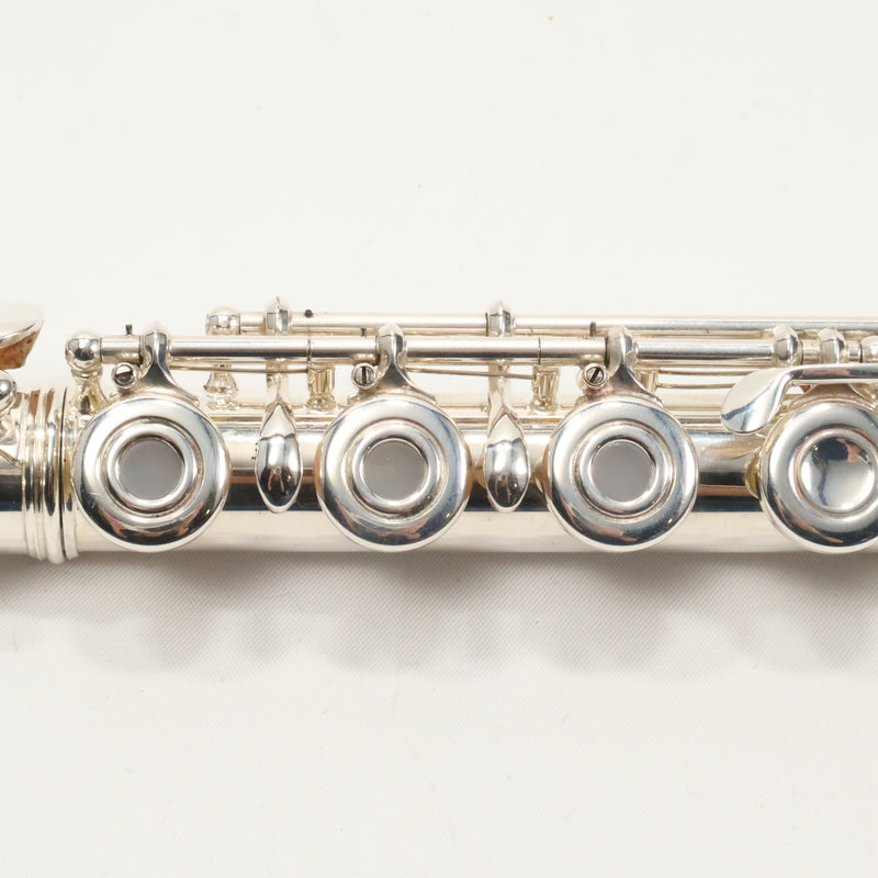 Emerson EF8B Advanced Solid Silver Flute with B Foot SN F96240 EXCELLENT- for sale at BrassAndWinds.com