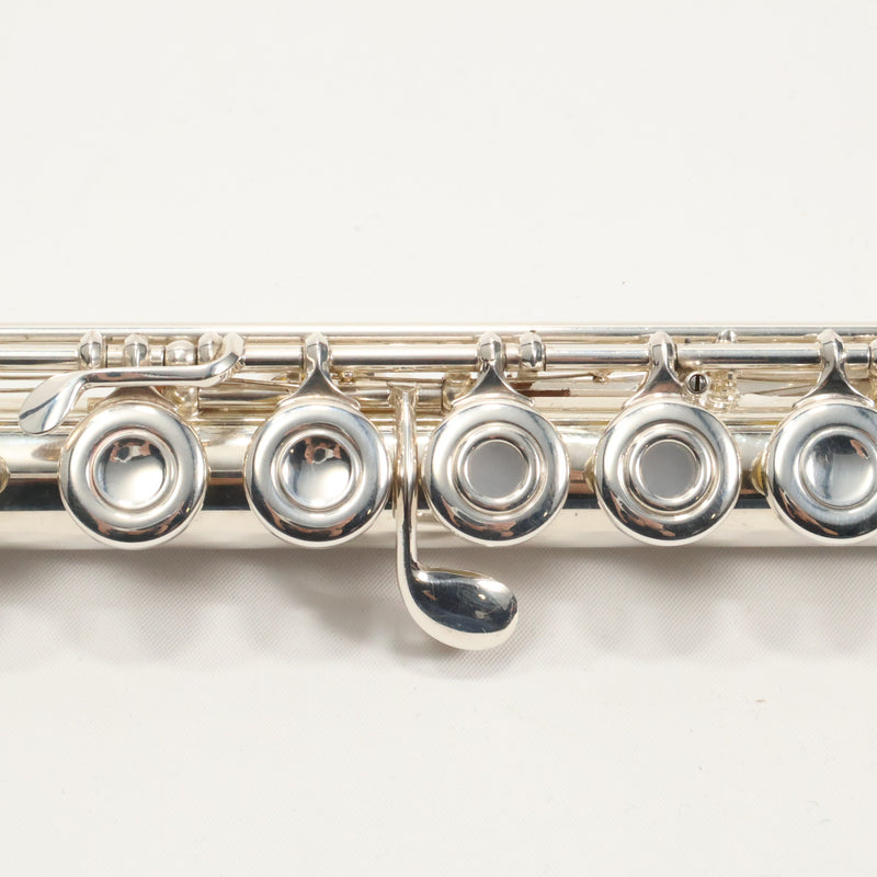 Emerson EF8B Advanced Solid Silver Flute with B Foot SN F96240 EXCELLENT- for sale at BrassAndWinds.com