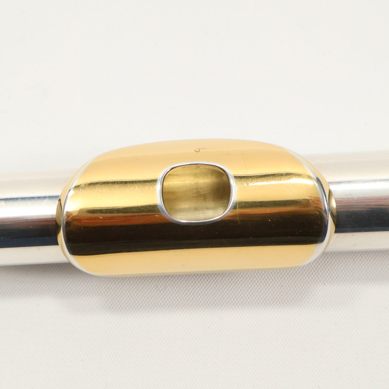 Emerson EF8B Advanced Solid Silver Flute with B Foot SN F96240 EXCELLENT- for sale at BrassAndWinds.com