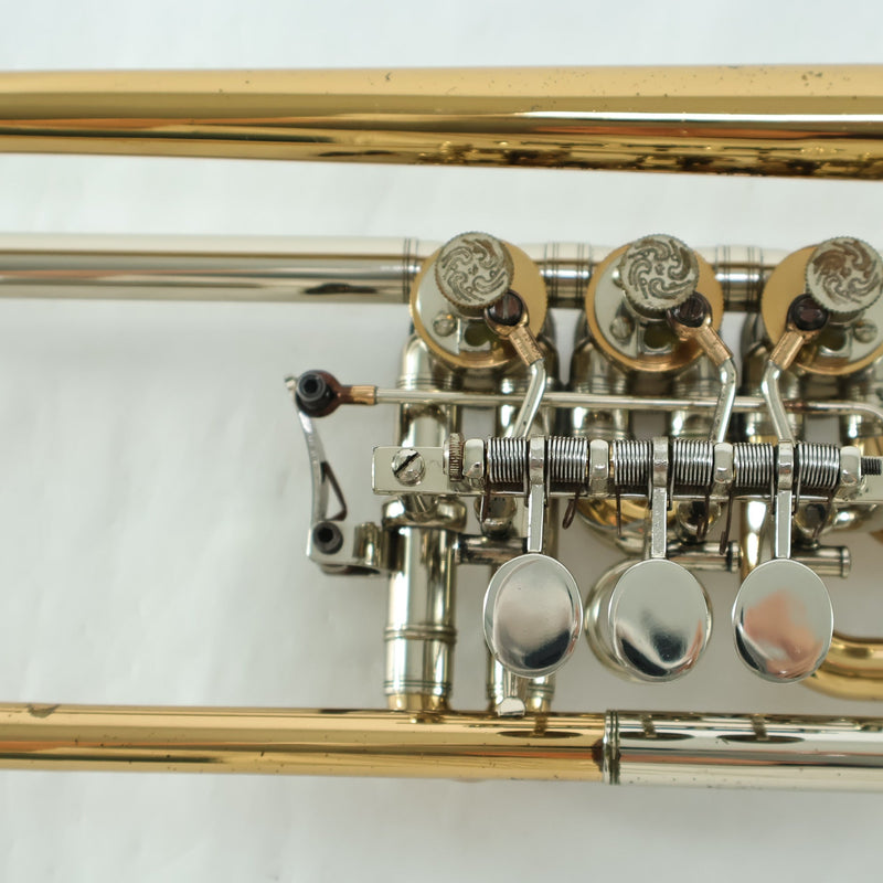 Ganter Model G7a Professional Bb German Rotary Trumpet OUTSTANDING- for sale at BrassAndWinds.com