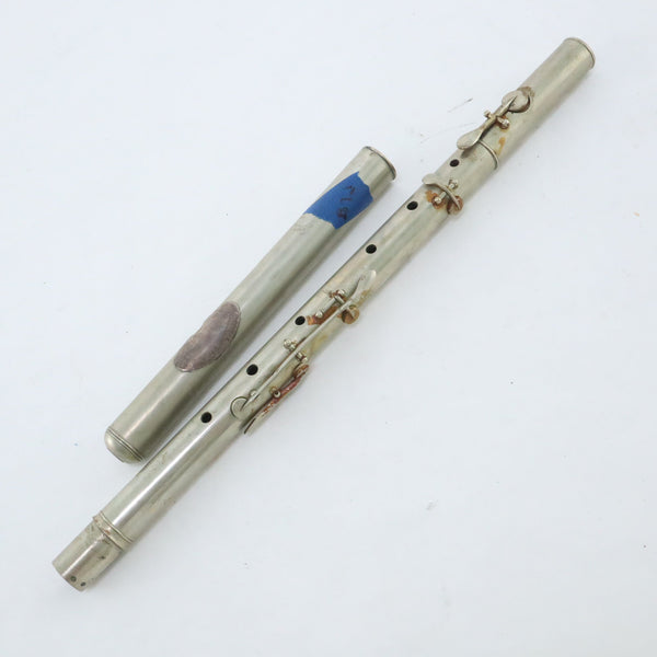 Gautrot Aine Double Wall 5-Key Metal Flute VERY RARE! HISTORIC COLLECTION- for sale at BrassAndWinds.com