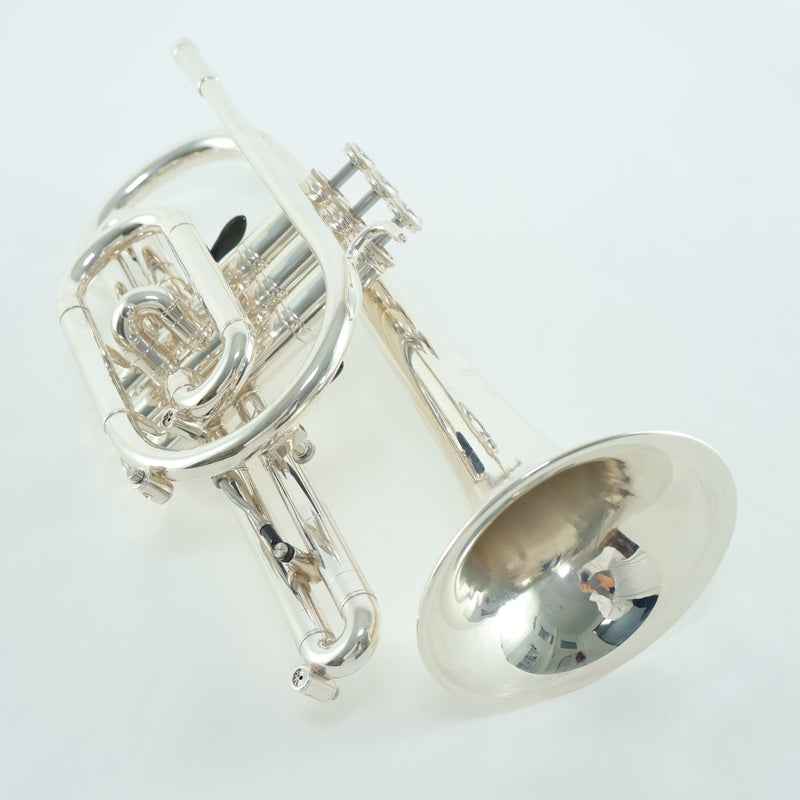 Getzen Model 3850 Custom Cornet in Silver Plate SN G70400 EXCELLENT- for sale at BrassAndWinds.com