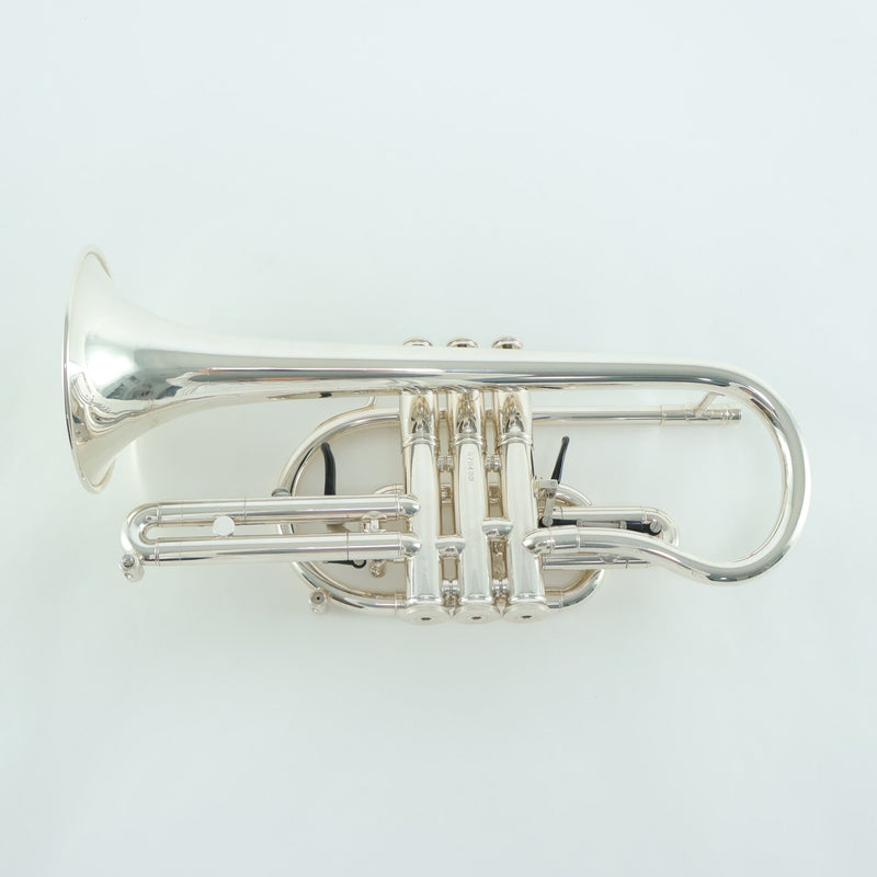 Getzen Model 3850 Custom Cornet in Silver Plate SN G70400 EXCELLENT- for sale at BrassAndWinds.com