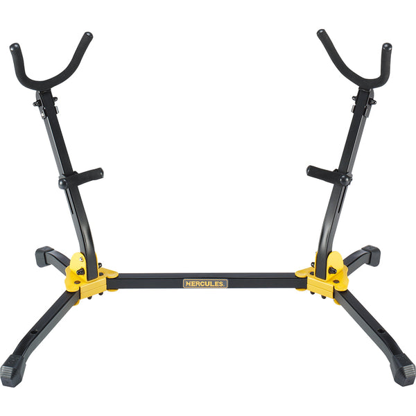 Hercules Model DS537B Double Alto/Tenor Saxophone Stand BRAND NEW- for sale at BrassAndWinds.com