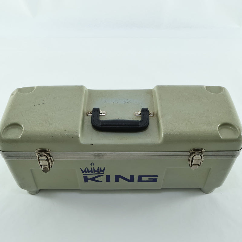 King Model K10 Professional Marching Bb Trumpet SN 429825 EXCELLENT- for sale at BrassAndWinds.com