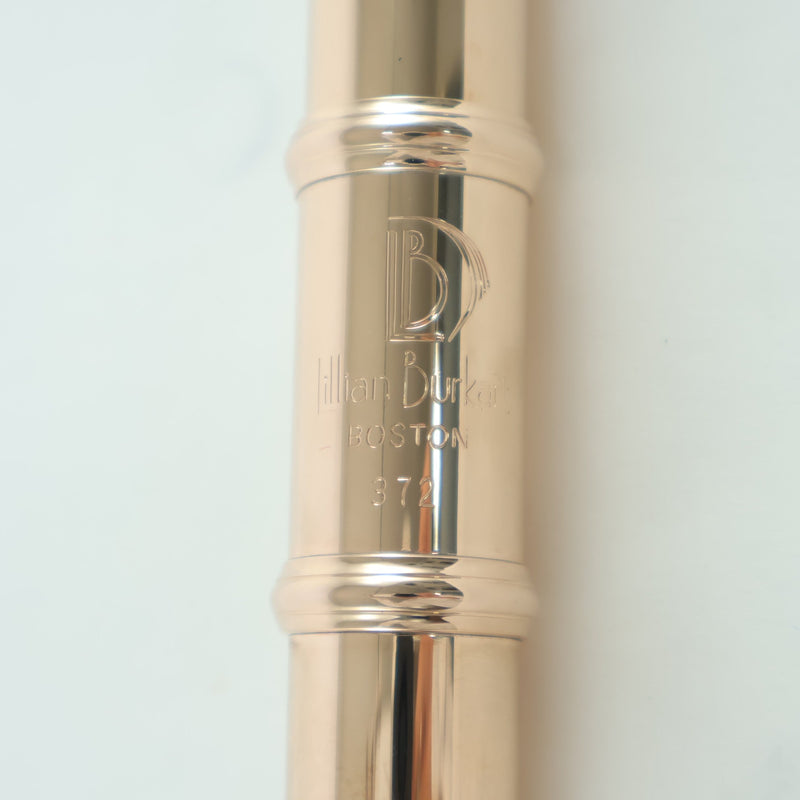 Lillian Burkart 14k Solid Rose Gold Handmade Flute SN 372 SUBLIME- for sale at BrassAndWinds.com