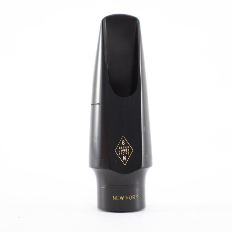 Meyer Hard Rubber 8 'New York' Alto Saxophone Mouthpiece BRAND NEW- for sale at BrassAndWinds.com