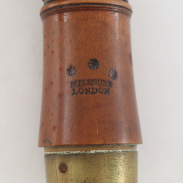 Milhouse of London Clarinet in C Circa 1780 HISTORIC COLLECTION- for sale at BrassAndWinds.com