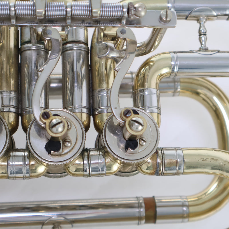 Miraphone Four Valve Oval Baritone Horn SN 6482 PLAYS AS IS- for sale at BrassAndWinds.com