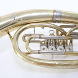 Miraphone Four Valve Oval Baritone Horn SN 6482 PLAYS AS IS- for sale at BrassAndWinds.com