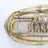 Miraphone Four Valve Oval Baritone Horn SN 6482 PLAYS AS IS- for sale at BrassAndWinds.com