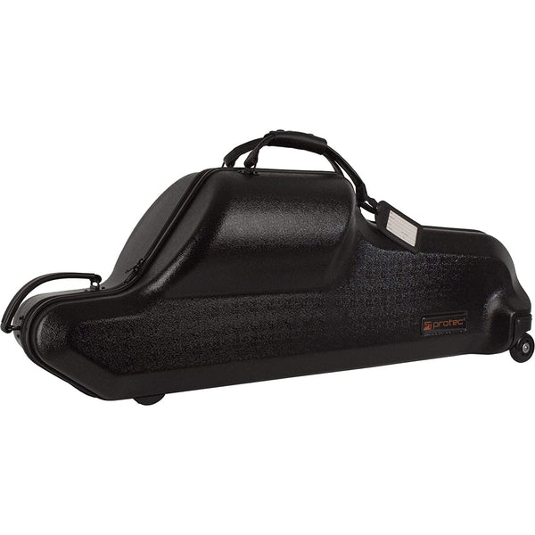 Protec Model BLT311CT Micro Zip ABS Baritone Saxophone Case with Wheels- for sale at BrassAndWinds.com