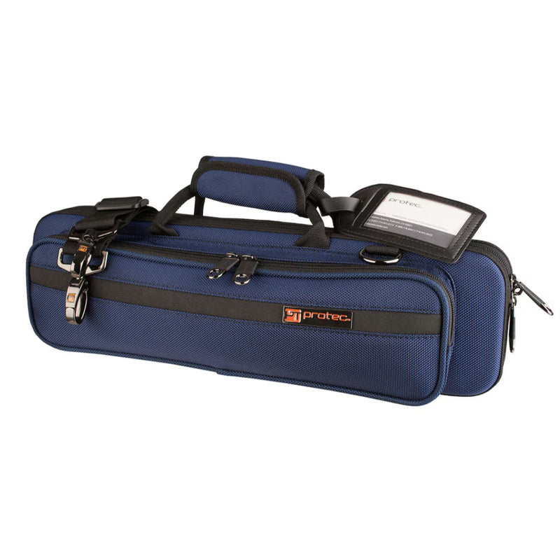 Protec Model PB308BX Flute (B & C Foot) Slimline PRO PAC Case - Blue BRAND NEW- for sale at BrassAndWinds.com