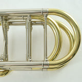 S.E. Shires Model Q36GA Q-Series Bass Trombone Dual Axial Flow Valves MINT CONDITION- for sale at BrassAndWinds.com