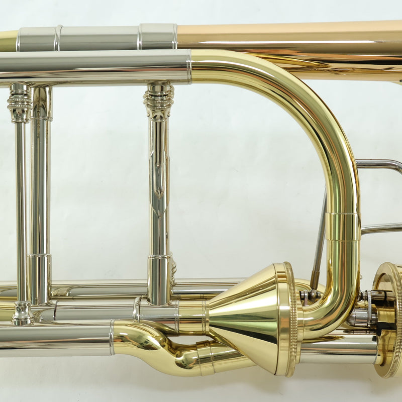 S.E. Shires Model Q36GA Q-Series Bass Trombone Dual Axial Flow Valves MINT CONDITION- for sale at BrassAndWinds.com