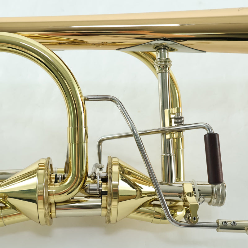 S.E. Shires Model Q36GA Q-Series Bass Trombone Dual Axial Flow Valves MINT CONDITION- for sale at BrassAndWinds.com