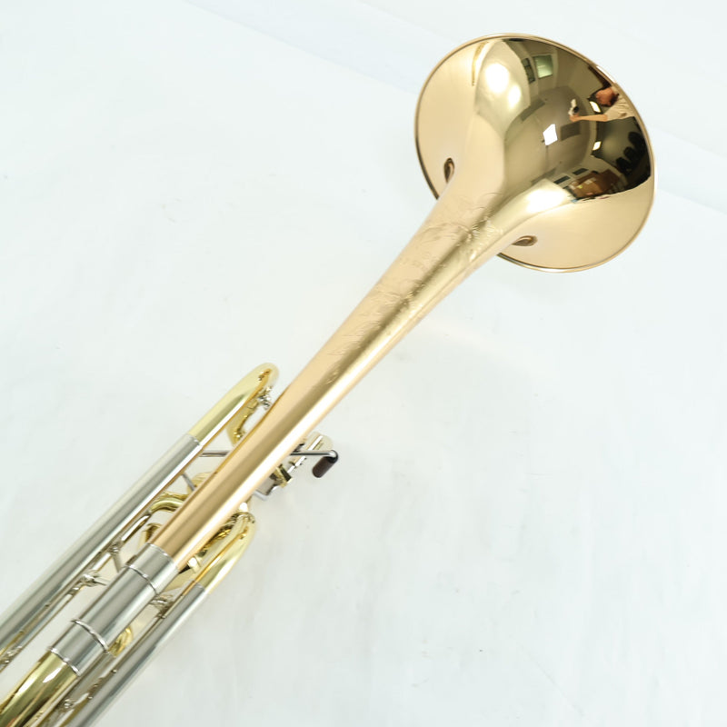 S.E. Shires Model Q36GA Q-Series Bass Trombone Dual Axial Flow Valves MINT CONDITION- for sale at BrassAndWinds.com