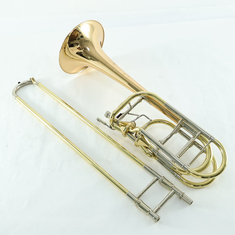 S.E. Shires Model Q36GA Q-Series Bass Trombone Dual Axial Flow Valves MINT CONDITION- for sale at BrassAndWinds.com