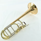 S.E. Shires Model Q36GA Q-Series Bass Trombone Dual Axial Flow Valves MINT CONDITION- for sale at BrassAndWinds.com