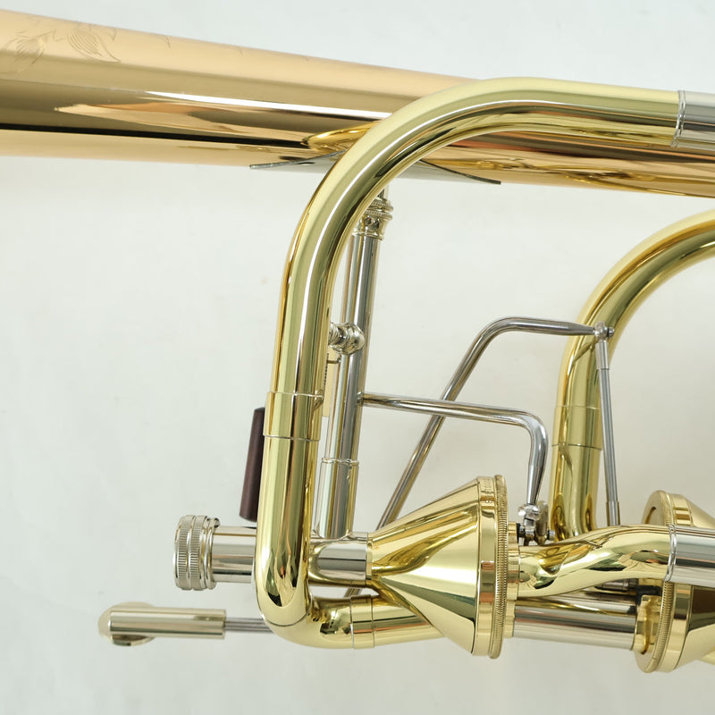 S.E. Shires Model Q36GA Q-Series Bass Trombone Dual Axial Flow Valves MINT CONDITION- for sale at BrassAndWinds.com