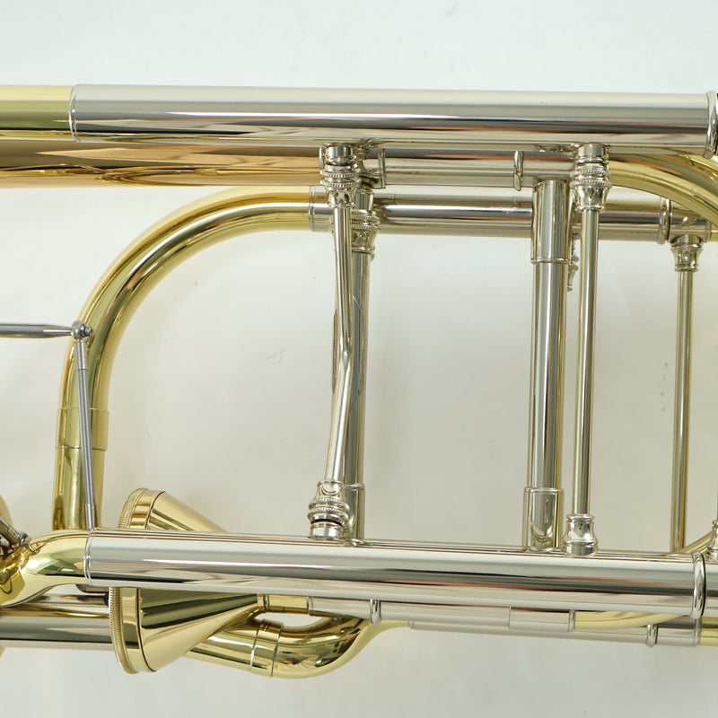 S.E. Shires Model Q36GA Q-Series Bass Trombone Dual Axial Flow Valves MINT CONDITION- for sale at BrassAndWinds.com