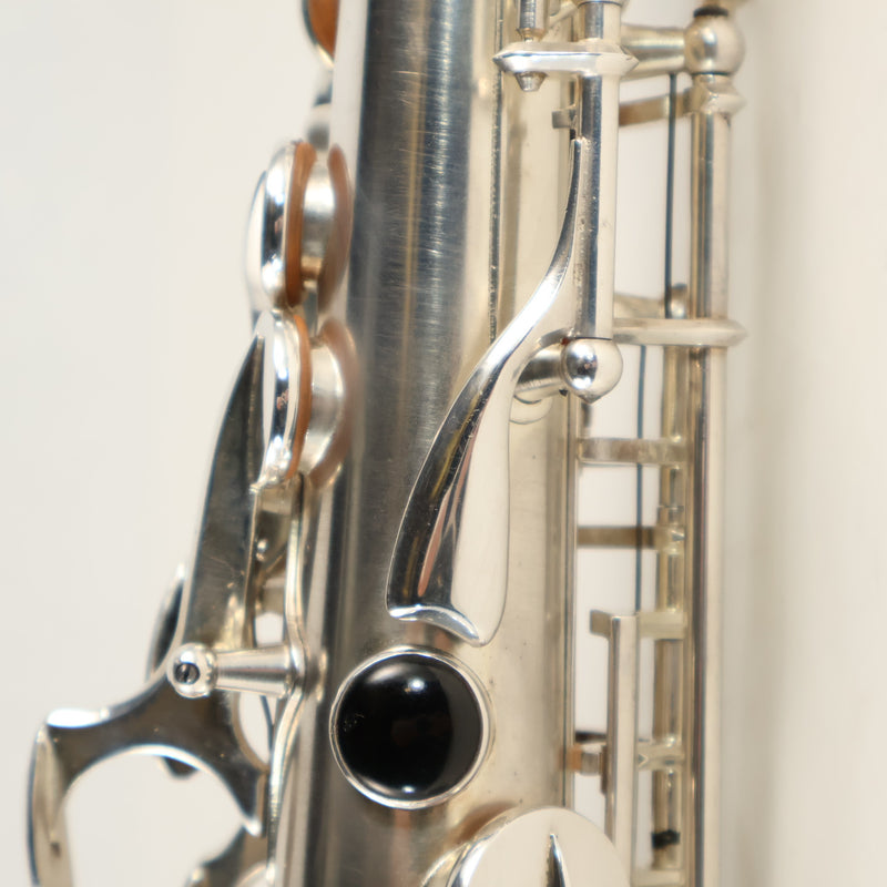 Selmer Paris Balanced Action Alto Saxophone in Original Silver SN 32324 GORGEOUS- for sale at BrassAndWinds.com