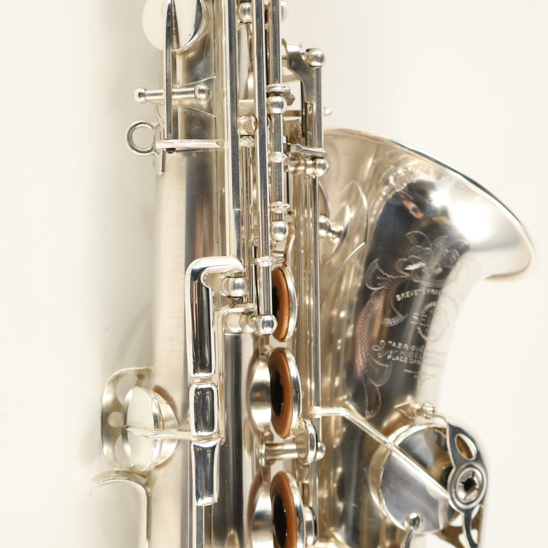 Selmer Paris Balanced Action Alto Saxophone in Original Silver SN 32324 GORGEOUS- for sale at BrassAndWinds.com