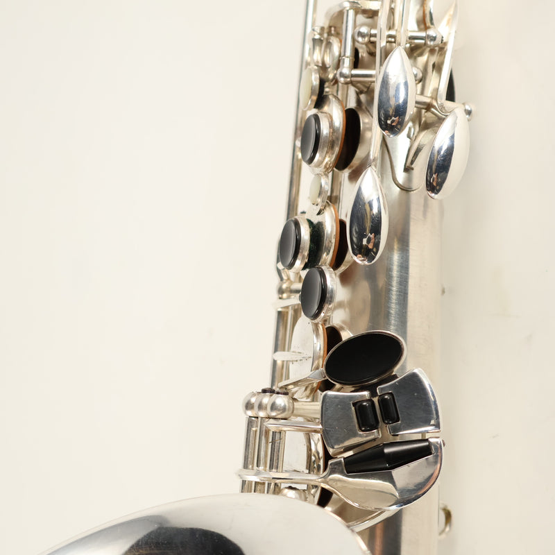 Selmer Paris Balanced Action Alto Saxophone in Original Silver SN 32324 GORGEOUS- for sale at BrassAndWinds.com