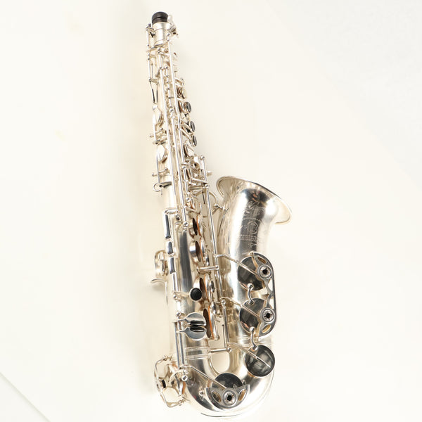 Selmer Paris Balanced Action Alto Saxophone in Original Silver SN 32324 GORGEOUS- for sale at BrassAndWinds.com