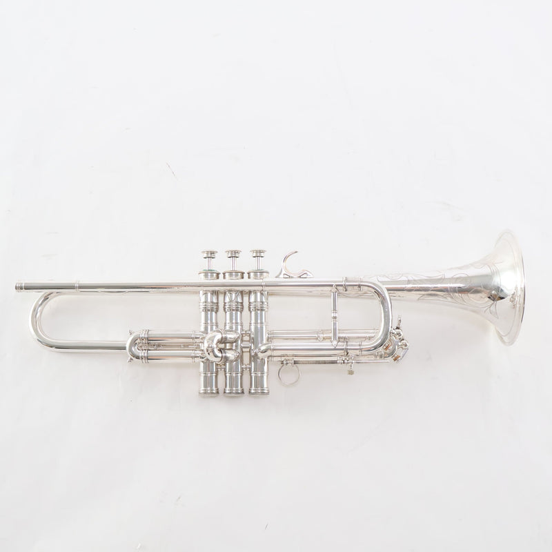 Selmer Paris Model 23A Balanced Action Bb Trumpet in Silver Plate SN 14620 NICE- for sale at BrassAndWinds.com