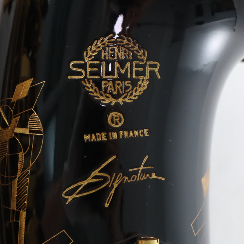 Selmer Paris Model 82SIGBL 'Signature' Alto Saxophone in Black Lacquer MINT CONDITION- for sale at BrassAndWinds.com