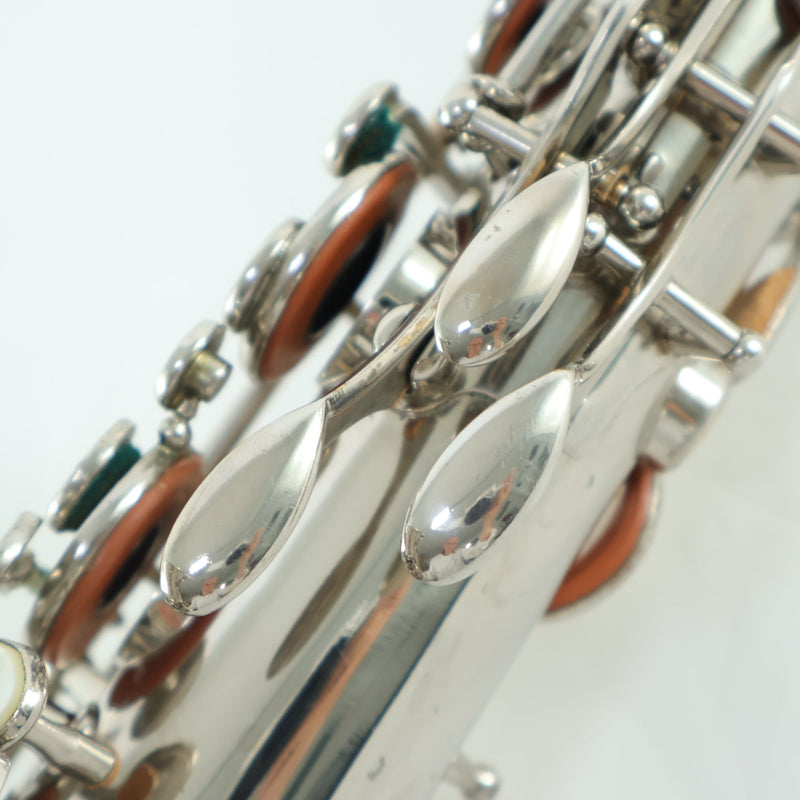 Selmer Paris Super Balanced Action Tenor Saxophone in Nickel Plate SN 50356 EXCELLENT- for sale at BrassAndWinds.com