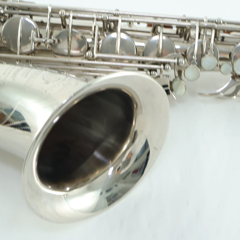 Selmer Paris Super Balanced Action Tenor Saxophone in Nickel Plate SN 50356 EXCELLENT- for sale at BrassAndWinds.com